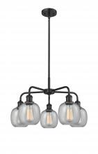 Innovations Lighting 516-5CR-BK-G104 - Belfast - 5 Light - 24 inch - Matte Black - Chandelier