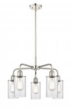 Innovations Lighting 516-5CR-PN-G802 - Clymer - 5 Light - 22 inch - Polished Nickel - Chandelier