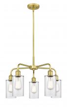 Innovations Lighting 516-5CR-SG-G802 - Clymer - 5 Light - 22 inch - Satin Gold - Chandelier