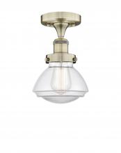 Innovations Lighting 616-1F-AB-G322 - Olean - 1 Light - 7 inch - Antique Brass - Semi-Flush Mount