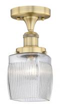 Innovations Lighting 616-1F-BB-G302 - Colton - 1 Light - 6 inch - Brushed Brass - Semi-Flush Mount