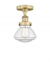 Innovations Lighting 616-1F-BB-G322 - Olean - 1 Light - 7 inch - Brushed Brass - Semi-Flush Mount