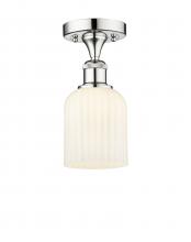 Innovations Lighting 616-1F-PC-G559-5GWH - Bridal Veil - 1 Light - 5 inch - Polished Chrome - Semi-Flush Mount