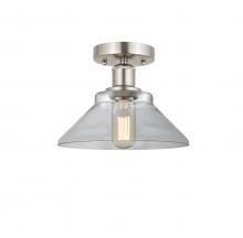 Innovations Lighting 616-1F-SN-G132 - Orwell - 1 Light - 8 inch - Brushed Satin Nickel - Flush Mount