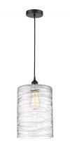 Innovations Lighting 616-1P-BK-G1113-L - Cobbleskill - 1 Light - 9 inch - Matte Black - Cord hung - Mini Pendant