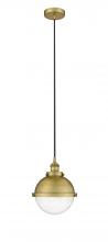 Innovations Lighting 616-1PH-BB-HFS-84-BB - Hampden - 1 Light - 9 inch - Brushed Brass - Cord hung - Mini Pendant