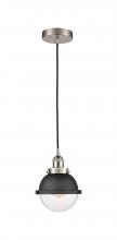 Innovations Lighting 616-1PH-SN-HFS-62-BK - Edison - 1 Light - 7 inch - Satin Nickel - Mini Pendant