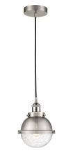 Innovations Lighting 616-1PH-SN-HFS-64-SN - Hampden - 1 Light - 7 inch - Brushed Satin Nickel - Cord hung - Mini Pendant