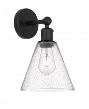 Innovations Lighting 616-1W-BK-GBC-84 - Berkshire - 1 Light - 8 inch - Matte Black - Sconce