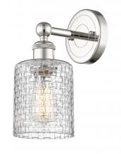 Innovations Lighting 616-1W-PN-G112C-5CL - Cobbleskill - 1 Light - 5 inch - Polished Nickel - Sconce