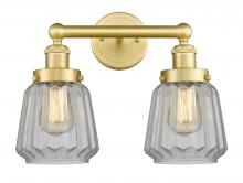 Innovations Lighting 616-2W-SG-G142 - Chatham - 2 Light - 16 inch - Satin Gold - Bath Vanity Light