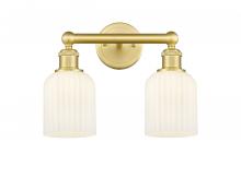 Innovations Lighting 616-2W-SG-G559-5GWH - Bridal Veil - 2 Light - 14 inch - Satin Gold - Bath Vanity Light