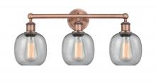 Innovations Lighting 616-3W-AC-G104 - Belfast - 3 Light - 24 inch - Antique Copper - Bath Vanity Light