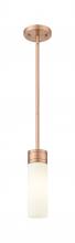 Innovations Lighting 617-1S-AC-G617-8SWH - Boreas - 1 Light - 3 inch - Antique Copper - Stem Hung - Mini Pendant