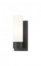 Innovations Lighting 617-1W-BK-G617-8WH - Boreas - 1 Light - 5 inch - Matte Black - Sconce