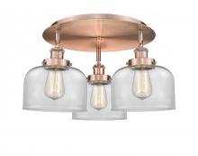 Innovations Lighting 916-3C-AC-G72 - Cone - 3 Light - 20 inch - Antique Copper - Flush Mount