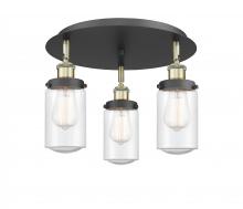 Innovations Lighting 916-3C-BAB-G314 - Dover - 3 Light - 16 inch - Black Antique Brass - Flush Mount