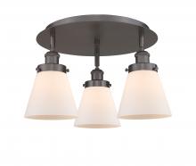 Innovations Lighting 916-3C-OB-G61 - Cone - 3 Light - 18 inch - Oil Rubbed Bronze - Flush Mount