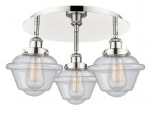 Innovations Lighting 916-3C-PN-G534 - Oxford - 3 Light - 19 inch - Polished Nickel - Flush Mount