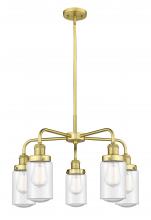 Innovations Lighting 916-5CR-SG-G314 - Dover - 5 Light - 23 inch - Satin Gold - Chandelier