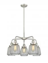 Innovations Lighting 916-5CR-SN-G142 - Chatham - 5 Light - 26 inch - Satin Nickel - Chandelier