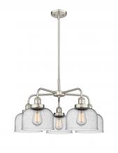 Innovations Lighting 916-5CR-SN-G74 - Cone - 5 Light - 26 inch - Satin Nickel - Chandelier