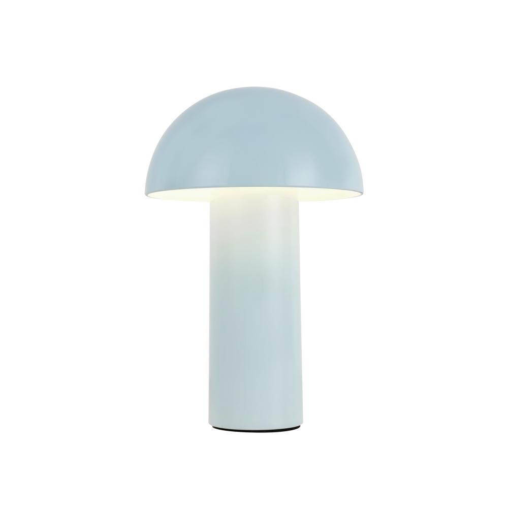 Setas 6-in Sky Blue LED Table Lamp