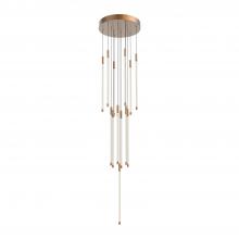 Kuzco Lighting Inc MP75121-BG - Motif 21-in Brushed Gold LED Multi Pendant