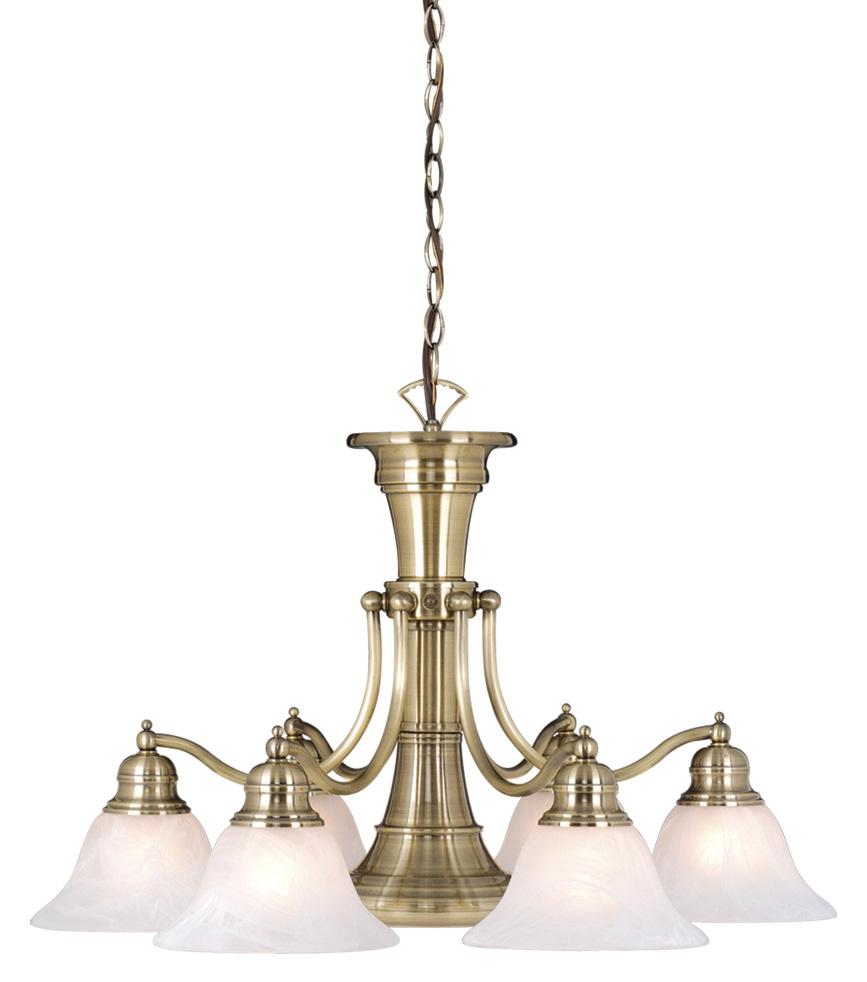 Standford 7L Chandelier Antique Brass