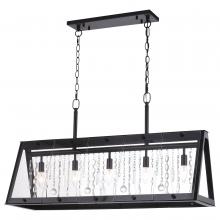 Vaxcel International H0244 - Tremont 36.5 in. W 5 Light Linear Chandelier Matte Black