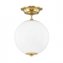 Hudson Valley MDS703-AGB - 1 LIGHT SEMI FLUSH