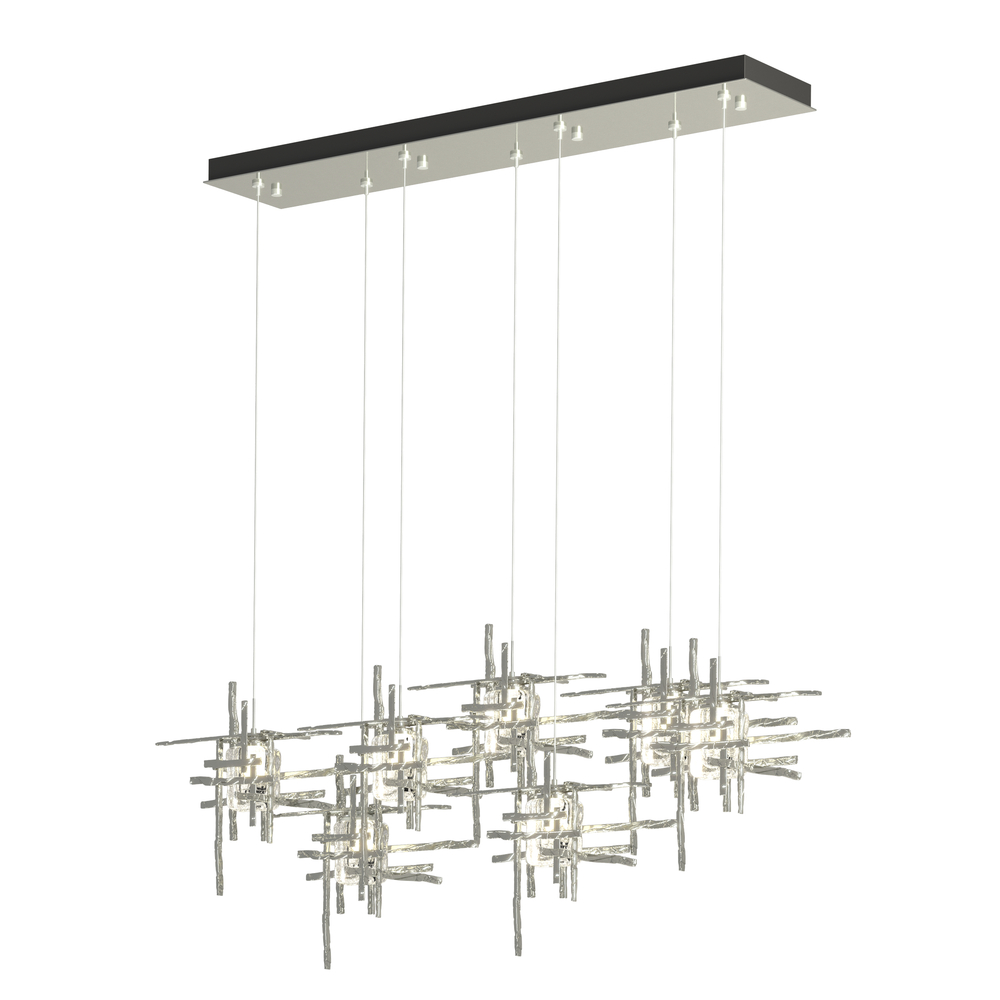 Tura 7-Light Seeded Glass Pendant