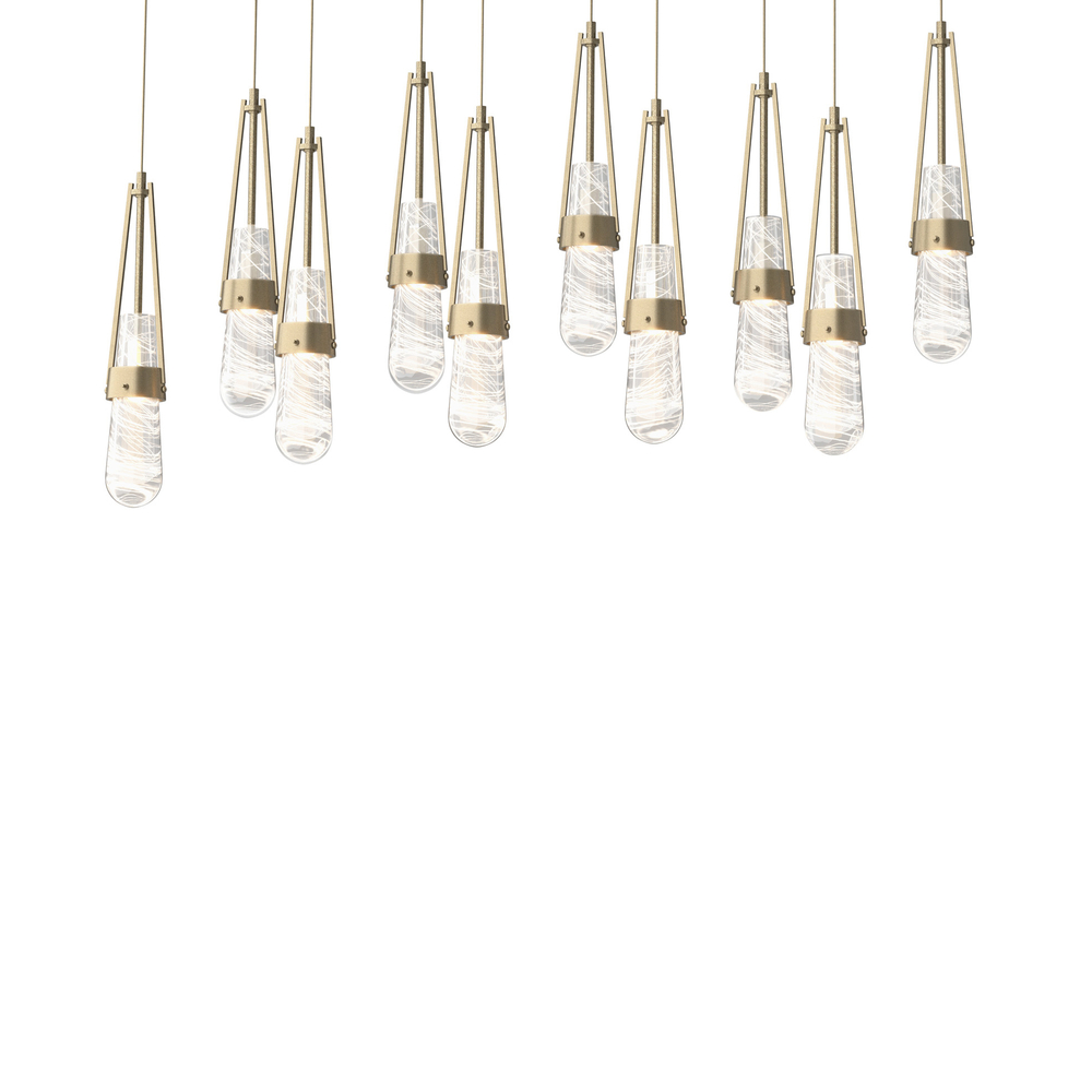 Link 10-Light Blown Glass Pendant