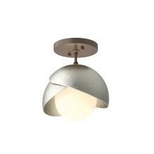 Hubbardton Forge 121377-SKT-05-85-GG0711 - Brooklyn 1-Light Double Shade Semi-Flush