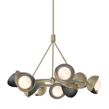 Hubbardton Forge 131068-SKT-MULT-84-89-GG0711 - Brooklyn 9-Light Double Shade Ring Pendant