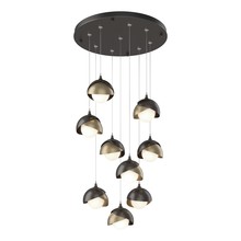 Hubbardton Forge 131105-SKT-STND-14-84-GG0711 - Brooklyn 9-Light Double Shade Pendant