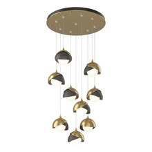 Hubbardton Forge 131105-SKT-STND-86-20-GG0711 - Brooklyn 9-Light Double Shade Pendant