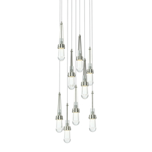 Hubbardton Forge 131108-SKT-LONG-85-ZM0434 - Link 9-Light Clear Glass Pendant