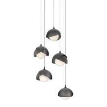 Hubbardton Forge 131125-SKT-LONG-20-89-GG0711 - Brooklyn 5-Light Double Shade Pendant