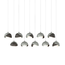 Hubbardton Forge 131205-SKT-LONG-82-14-GG0711 - Brooklyn 10-Light Double Shade Pendant