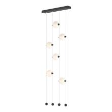 Hubbardton Forge 139055-LED-STND-10-GG0668 - Abacus 6-Light Ceiling-to-Floor LED Pendant