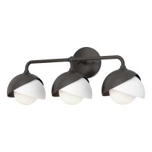 Hubbardton Forge 201375-SKT-14-02-GG0711 - Brooklyn 3-Light Double Shade Bath Sconce