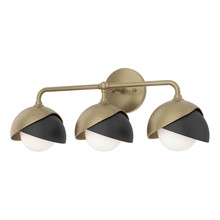 Hubbardton Forge 201375-SKT-84-10-GG0711 - Brooklyn 3-Light Double Shade Bath Sconce