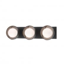 Hubbardton Forge 201378-SKT-10-14-GG0711 - Brooklyn 3-Light Straight Double Shade Bath Sconce