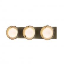 Hubbardton Forge 201378-SKT-84-86-GG0711 - Brooklyn 3-Light Straight Double Shade Bath Sconce