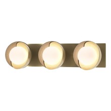 Hubbardton Forge 201378-SKT-86-84-GG0711 - Brooklyn 3-Light Straight Double Shade Bath Sconce