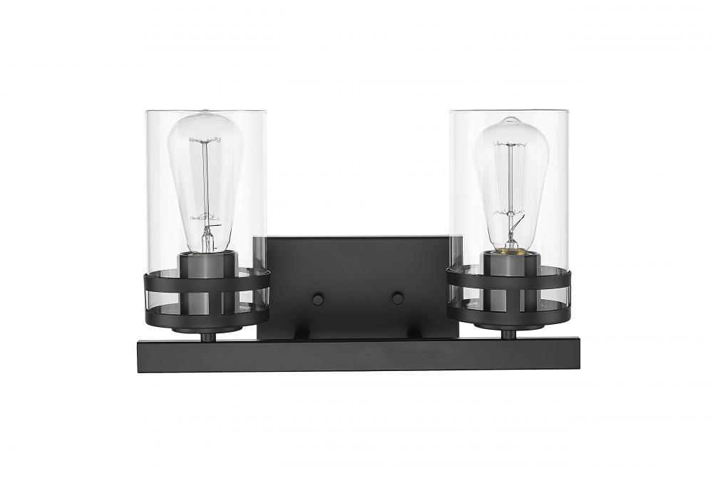 Lunden 2-Light Vanity Matte Black