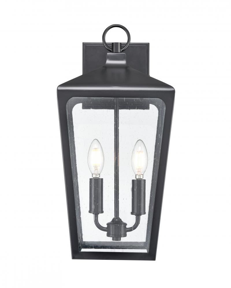 Brooks 2-Light Outdoor Wall Sconce Powder Coated Black