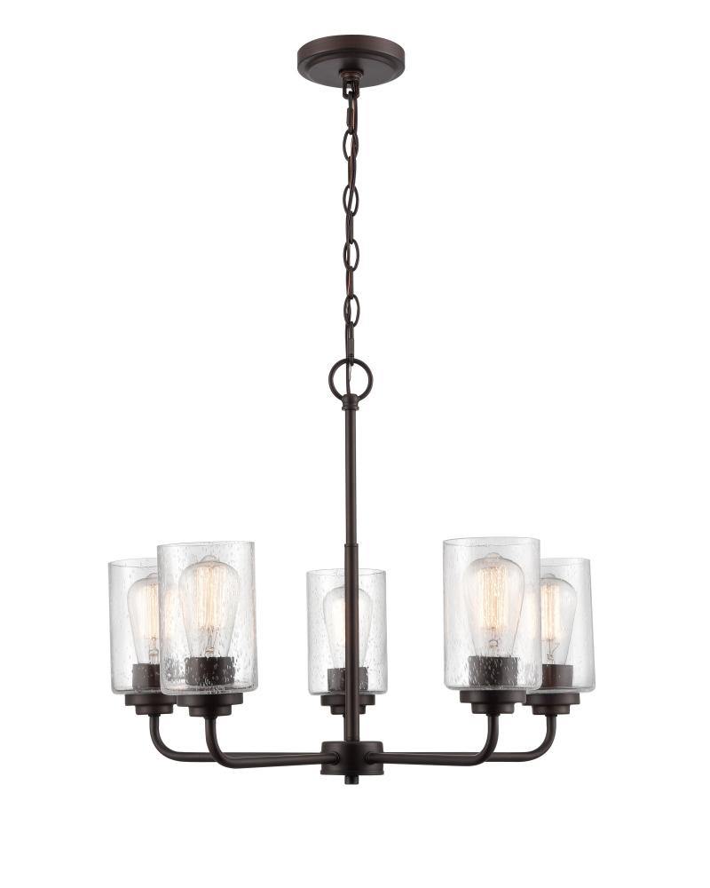 Moven 5-Light Chandelier Ceiling Light Rubbed Bronze