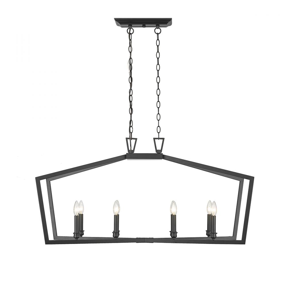 Lizabeth 8-Light Chandelier Ceiling Light Matte Black